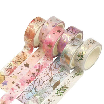 Japanese Washi Tape – Flower Bronzing for Journals and DIY Decoration