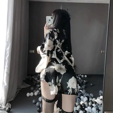Japanese Girl Kimono Bathrobe