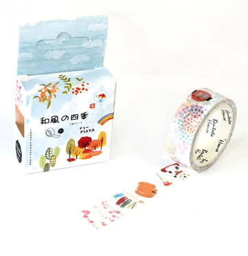Japanese Style Washi Tape – Watercolor and Illustrated Designs