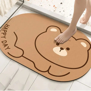 Kawaii Non-Slip Mat – Absorbent and Washable for Bathroom or Home