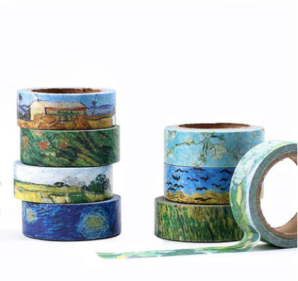 Washi Tape Van Gogh – Estilo Clásico para Journaling y DIY