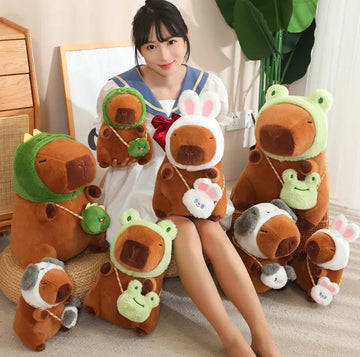 Capybara with Frog Hat, Rabbit, Dinosaur and more