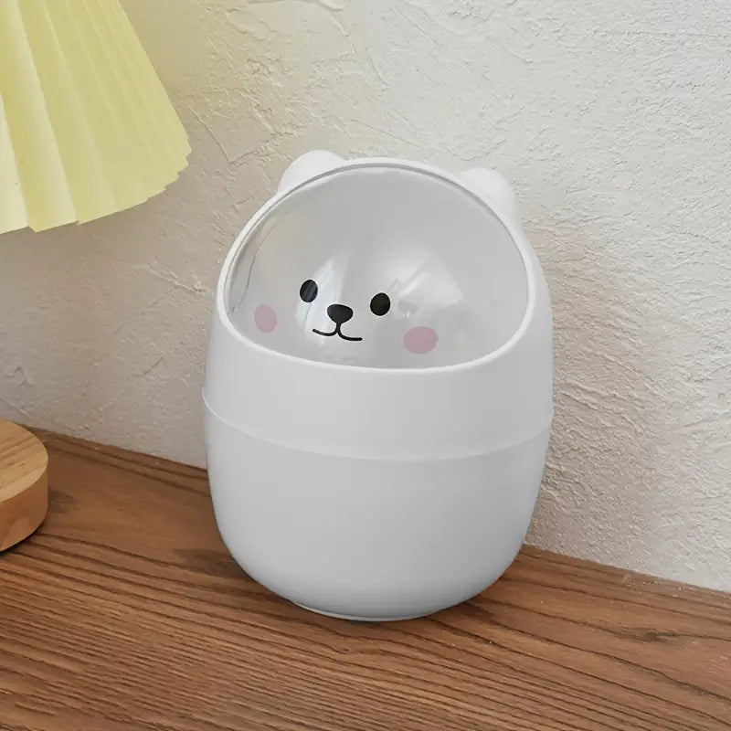 Kawaii Mini Trash Can – Pencil Holder and Desk Decor