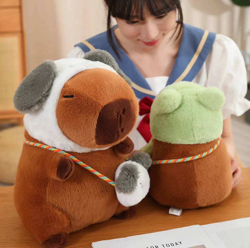 Capybara with Frog Hat, Rabbit, Dinosaur and more