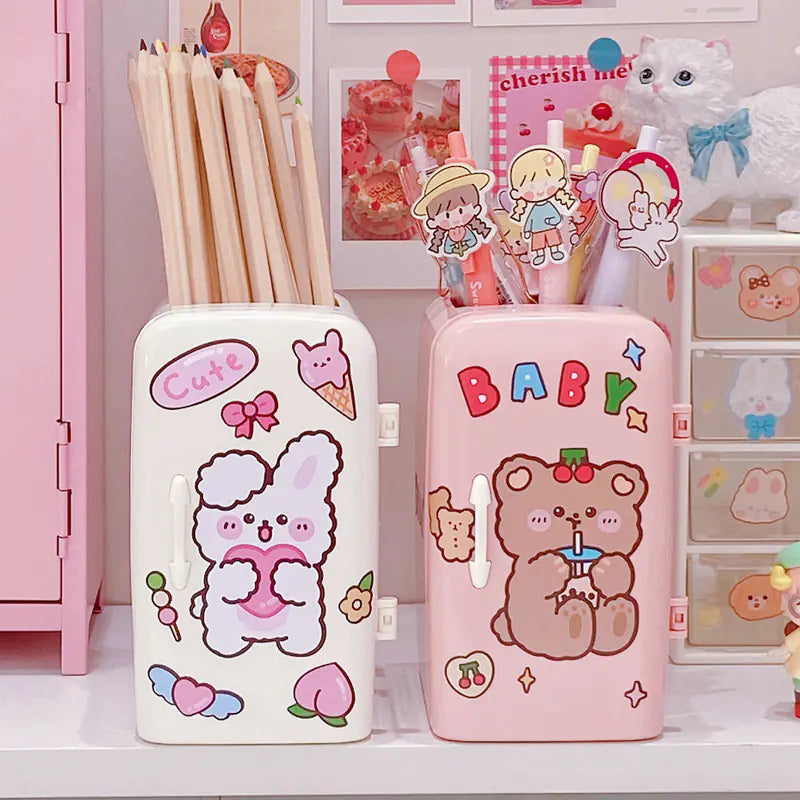 Kawaii Refrigerator Organizer – Pencil Holder and Desk Accessories