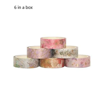 Japanese Washi Tape – Flower Bronzing for Journals and DIY Decoration