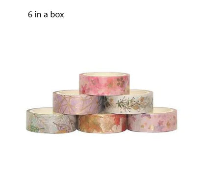 Japanese Washi Tape – Flower Bronzing for Journals and DIY Decoration