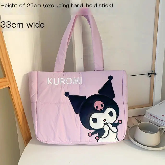 Kawaii Sanrio 2024 Bag – Kuromi &amp; Pacha Dog Puffy Style