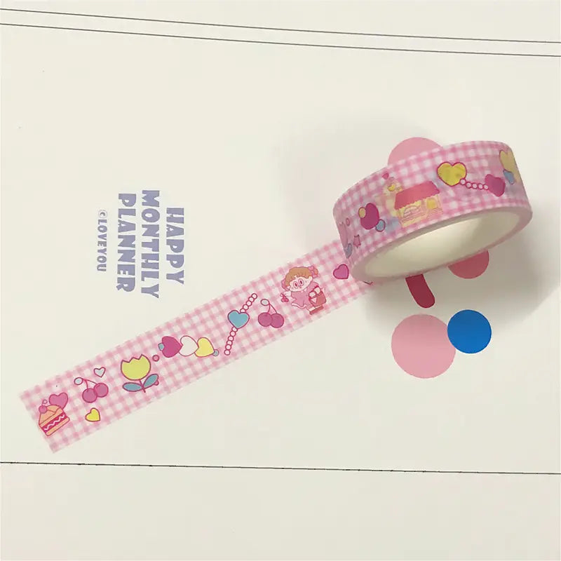 Cherry Girl Washi Tape - DIY Decorative Tape Set