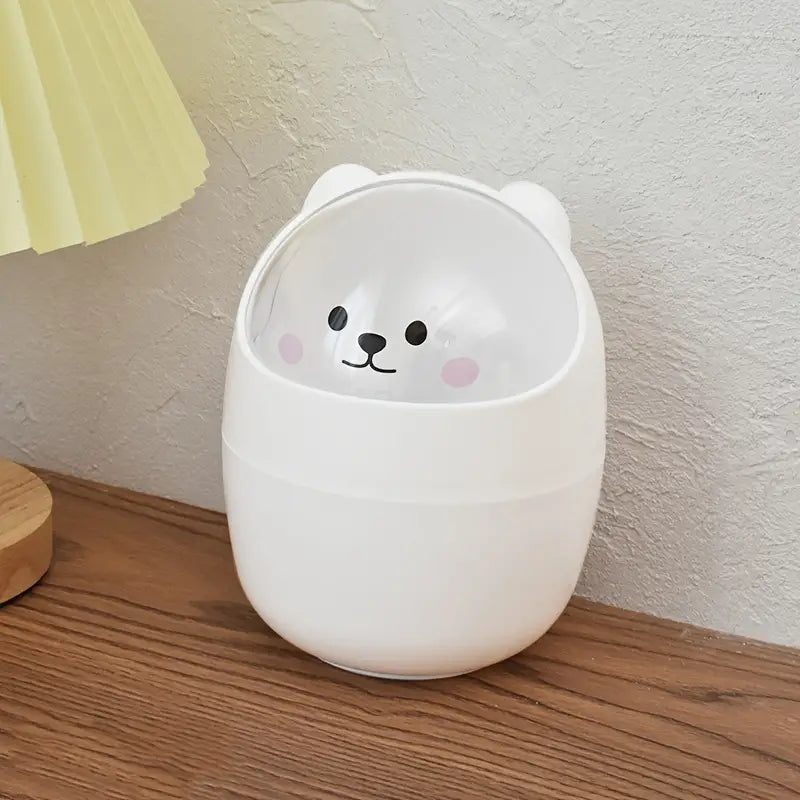 Kawaii Mini Trash Can – Pencil Holder and Desk Decor