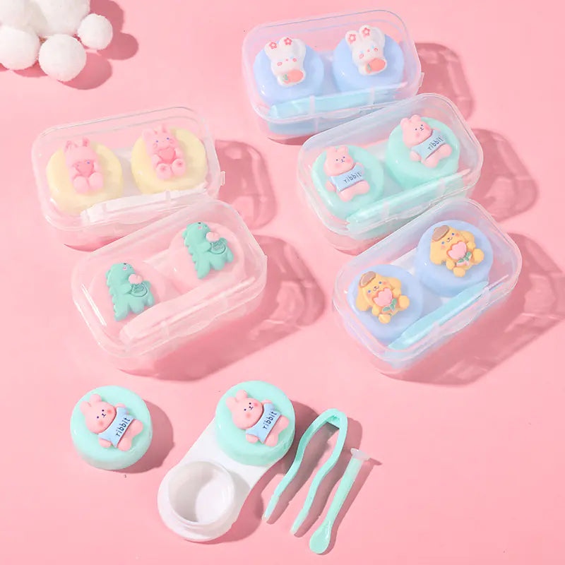 Kawaii 3D Contact Lens Case – Illustrated and Compact Designs