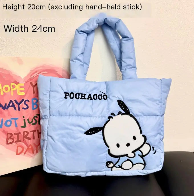 Kawaii Sanrio 2024 Bag – Kuromi &amp; Pacha Dog Puffy Style