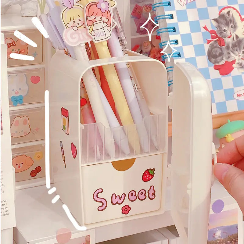 Kawaii Refrigerator Organizer – Pencil Holder and Desk Accessories