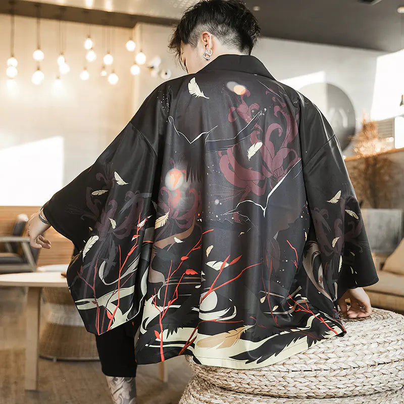 Men’s Japanese Kimono-Style Sun Protection Jacket