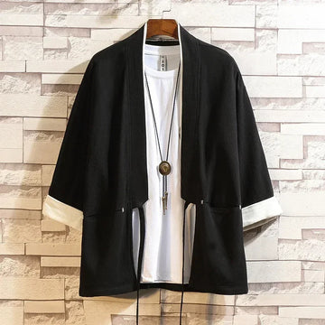 Men's Summer Japanese Kimono Shirt – Streetwear Style