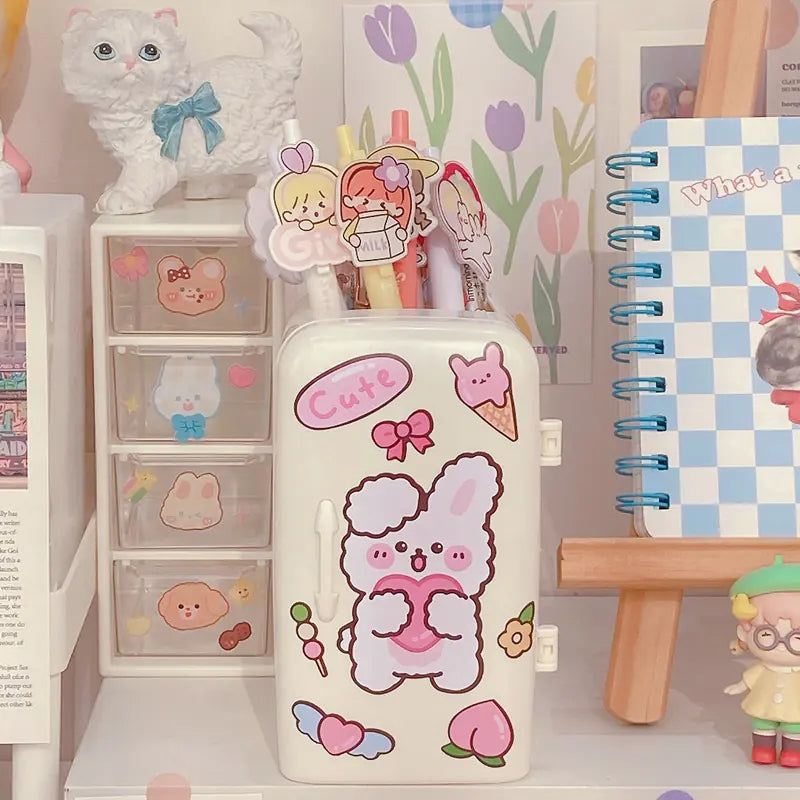 Kawaii Refrigerator Organizer – Pencil Holder and Desk Accessories