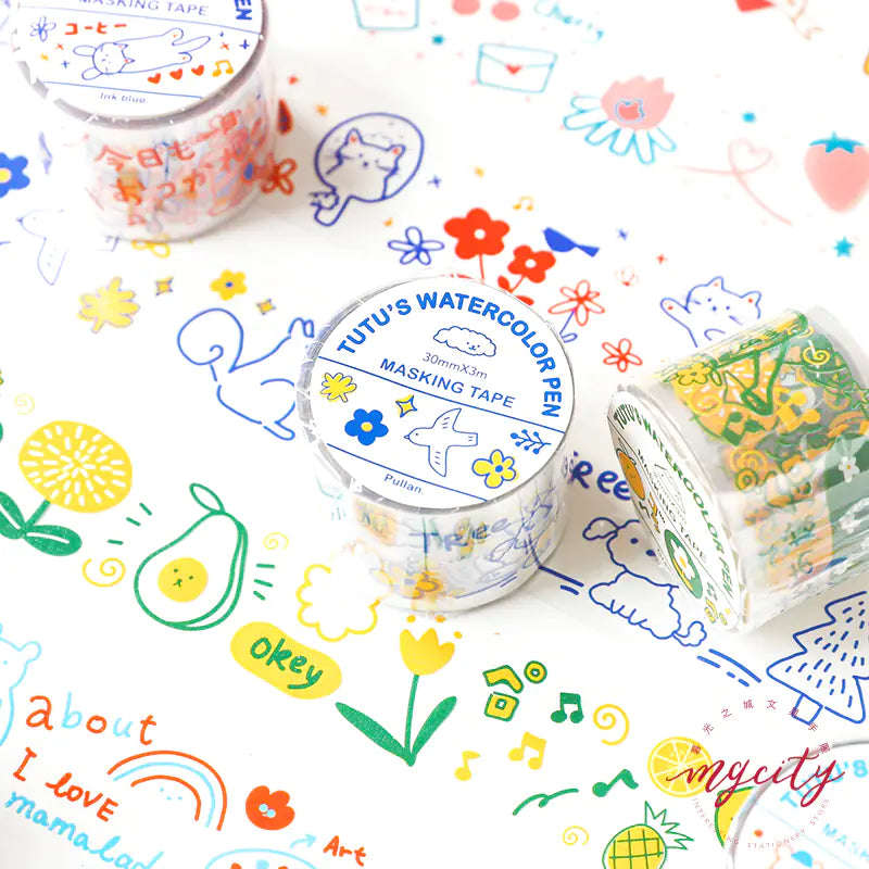 Japanese Pet Washi Tape – Kawaii Pets for Scrapbooking and DIY