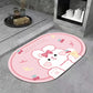 Kawaii Non-Slip Mat – Illustrated Puppy Design for Bathroom and Home