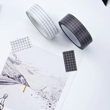 Minimalist Black and White Washi Tape – Japanese Style for DIY