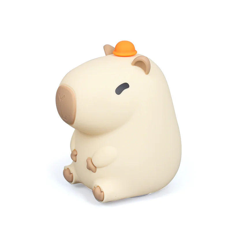 Kawaii Capybara Night Light – Soft Silicone and USB Rechargeable