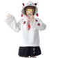 Kawaii Fox Embroidery Hoodie