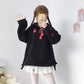 Kawaii Fox Embroidery Hoodie