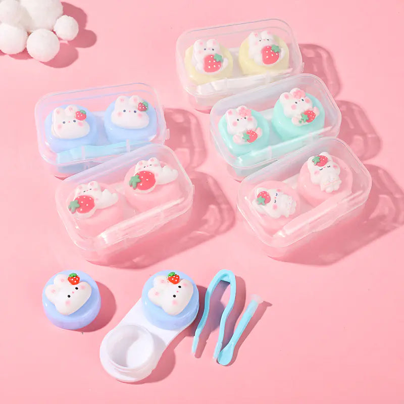 Kawaii 3D Contact Lens Case – Illustrated and Compact Designs