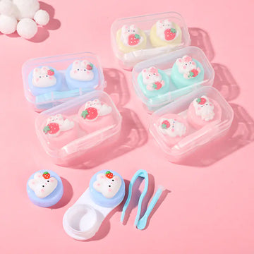 Kawaii 3D Contact Lens Case – Illustrated and Compact Designs