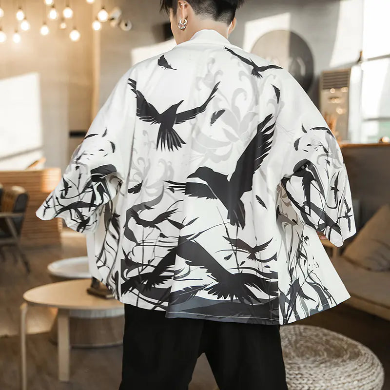 Men’s Japanese Kimono-Style Sun Protection Jacket