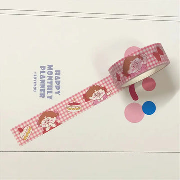 Cherry Girl Washi Tape - DIY Decorative Tape Set