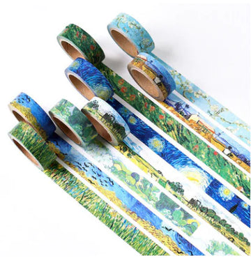 Van Gogh Washi Tape – Classic Style for Journaling and DIY