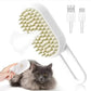 Steamy Pet Brush – 3-in-1 Grooming Tool for Cats & Dogs