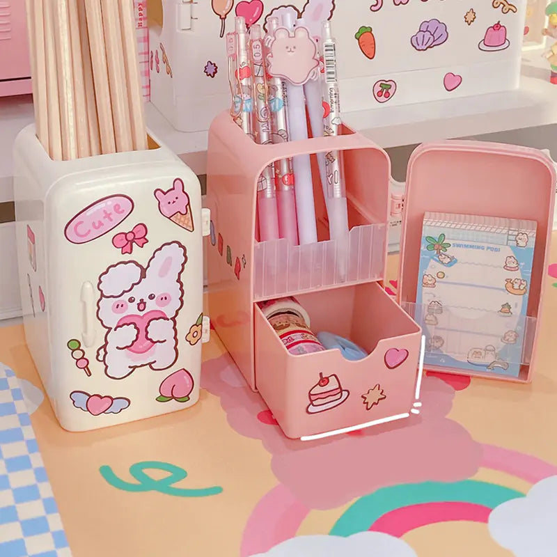 Kawaii Refrigerator Organizer – Pencil Holder and Desk Accessories