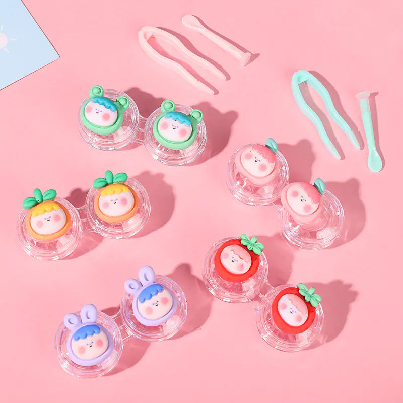 Kawaii 3D Contact Lens Case – Illustrated and Compact Designs