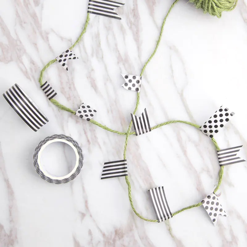 Kinbor Washi Tape – Black Polka Dots for Journal Decoration