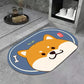 Kawaii Non-Slip Mat – Illustrated Puppy Design for Bathroom and Home