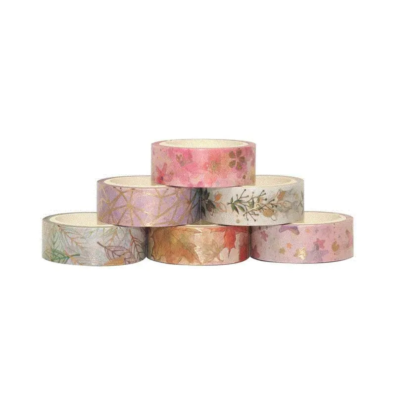 Japanese Washi Tape – Flower Bronzing for Journals and DIY Decoration