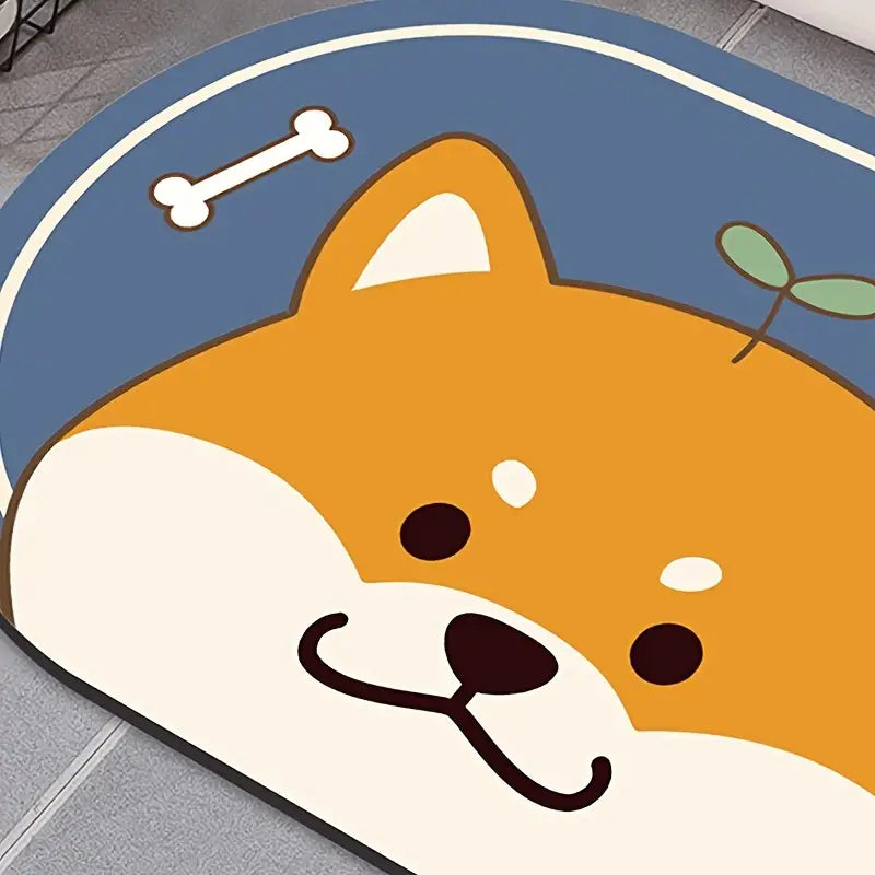 Non-Slip Kawaii Mat – Absorbent & Washable + Kawaii Shiva Mat Bundle 🐾🛁