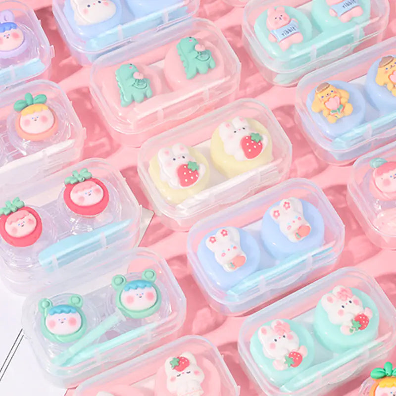 Kawaii 3D Contact Lens Case – Illustrated and Compact Designs