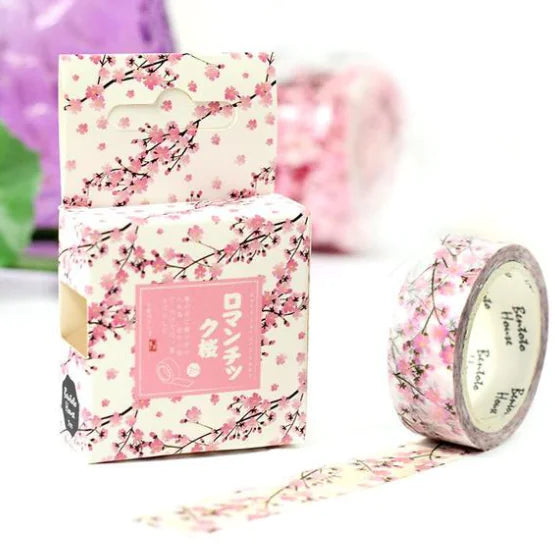 Japanese Washi Tape – Cherry Blossom Design for DIY Projects