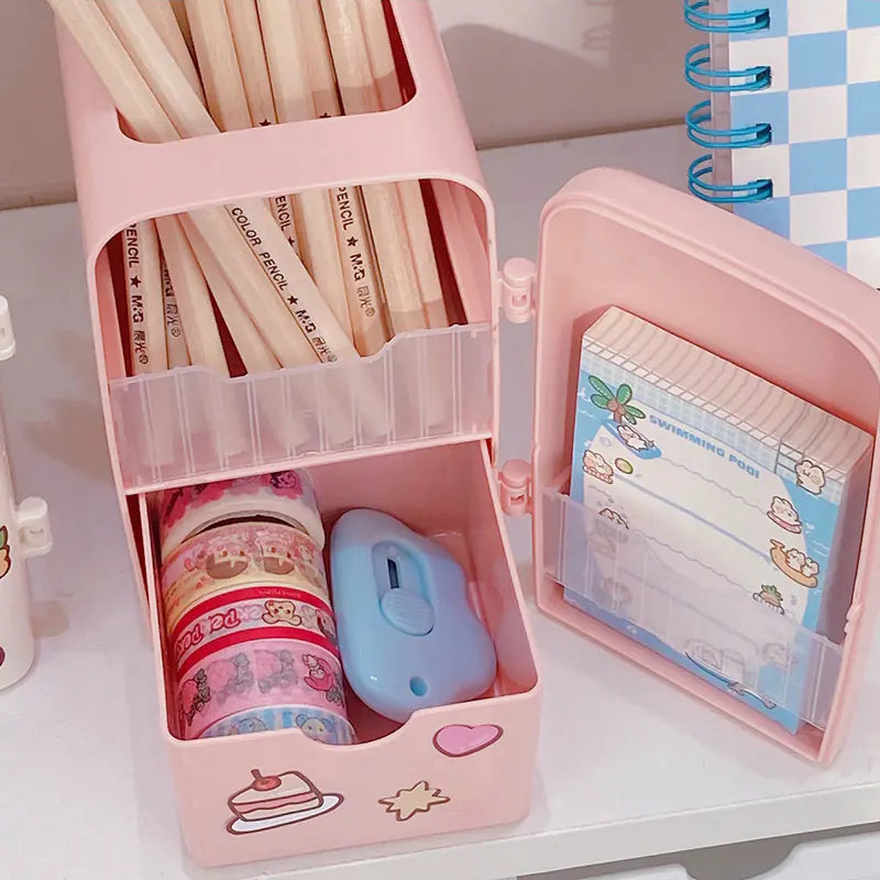 Kawaii Refrigerator Organizer – Pencil Holder and Desk Accessories