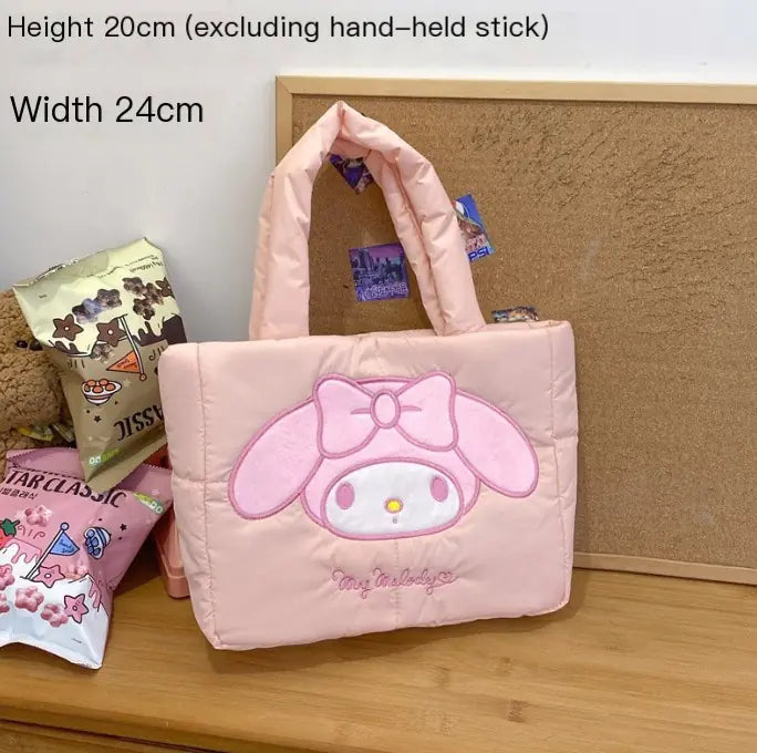 Kawaii Sanrio 2024 Bag – Kuromi &amp; Pacha Dog Puffy Style