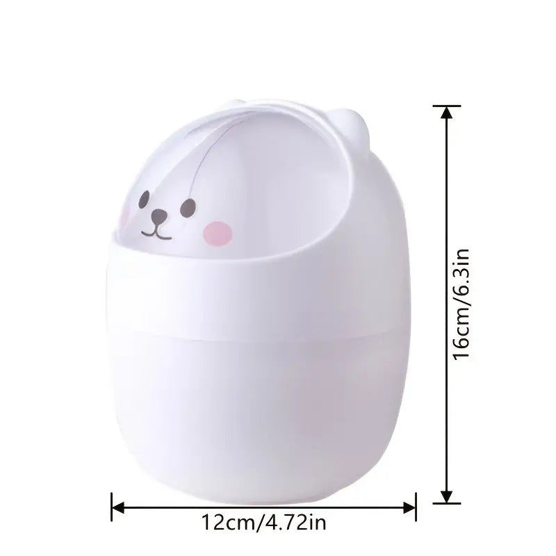 Kawaii Mini Trash Can – Pencil Holder and Desk Decor
