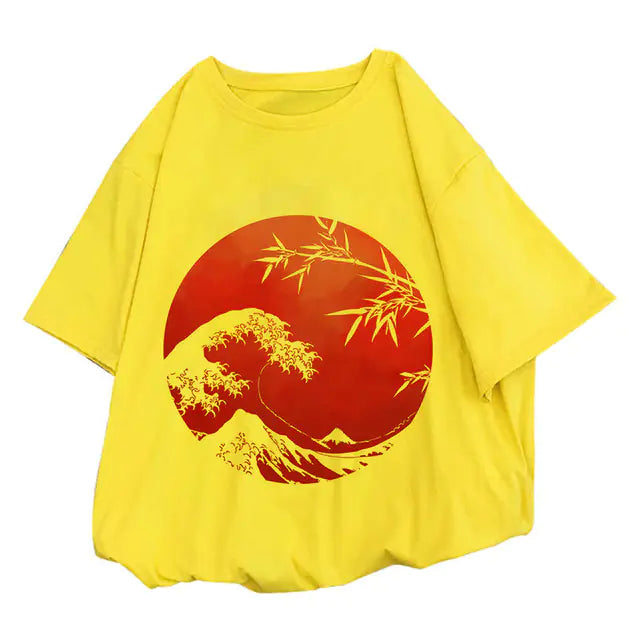 Women's Japanese Koi Fish Print T-Shirt