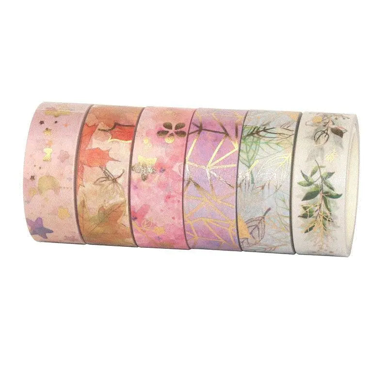 Japanese Washi Tape – Flower Bronzing for Journals and DIY Decoration